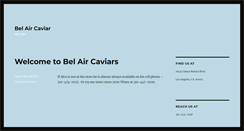 Desktop Screenshot of belaircaviars.com