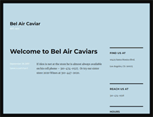 Tablet Screenshot of belaircaviars.com